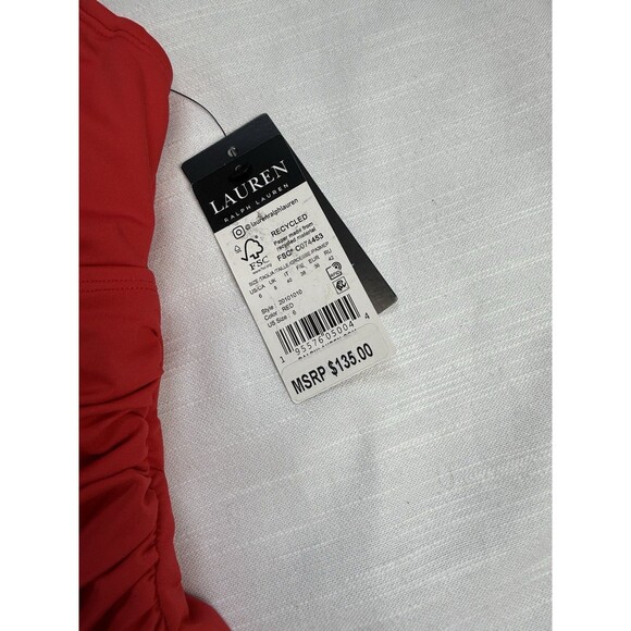 Lauren Ralph Lauren Beach Club Slimming Underwire One Piece Swimsuit Sz 6 New - Picture 6 of 10